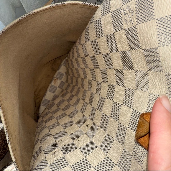 Authentic Louis Vuitton Totally GM Damier Azur Checkered Pattern Shoulder Bag - Picture 13 of 16